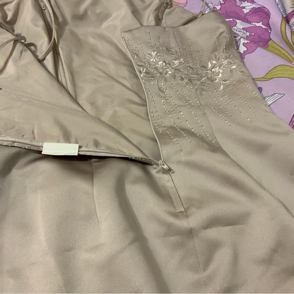Like New Forever Yours 2 Pz Champagne Sequined Evening Ball Gown … - Picture 7 of 12